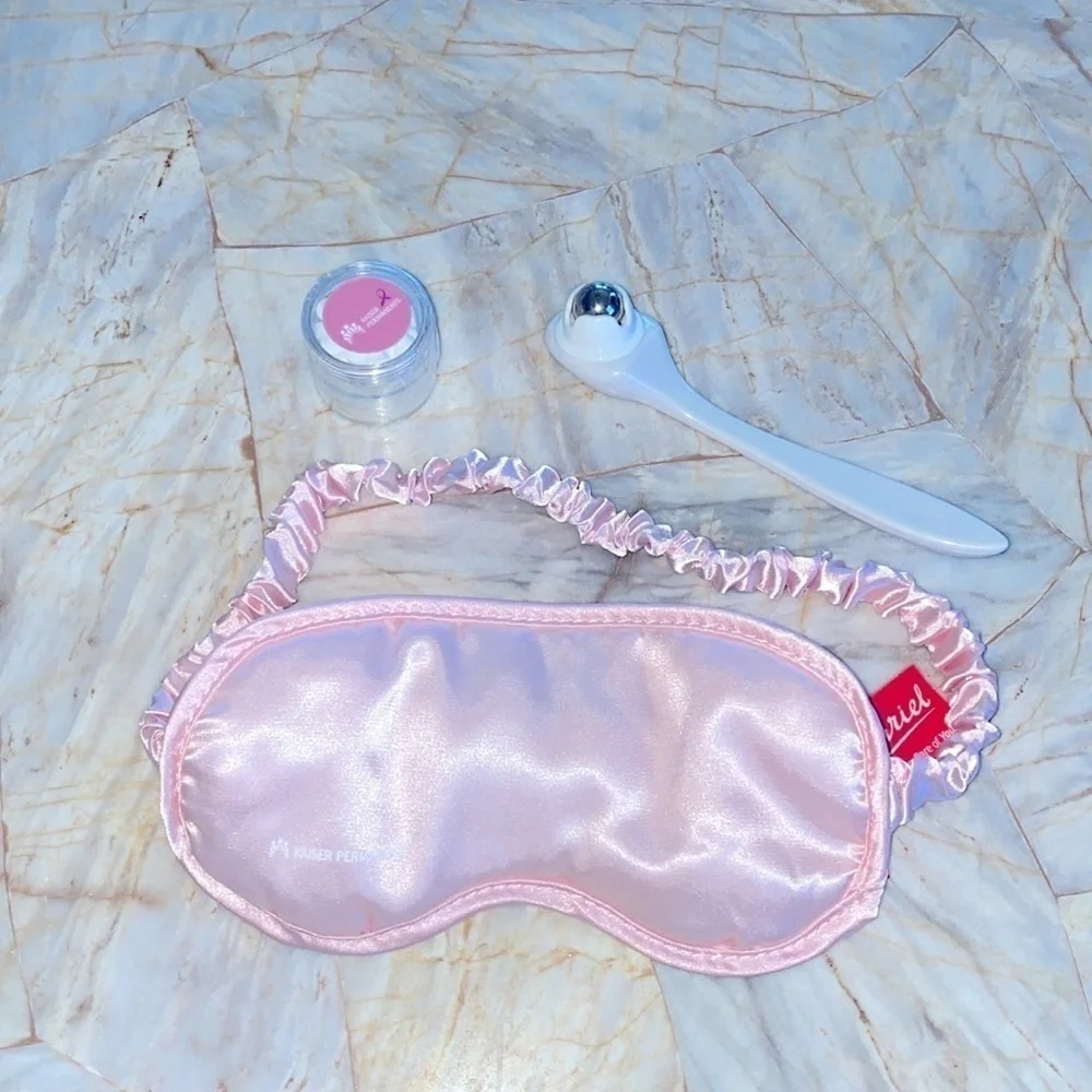 ARIEL Silky Sleep Mask Eye Mask , Cascade‎ Under-Eye Roller,  lip balm